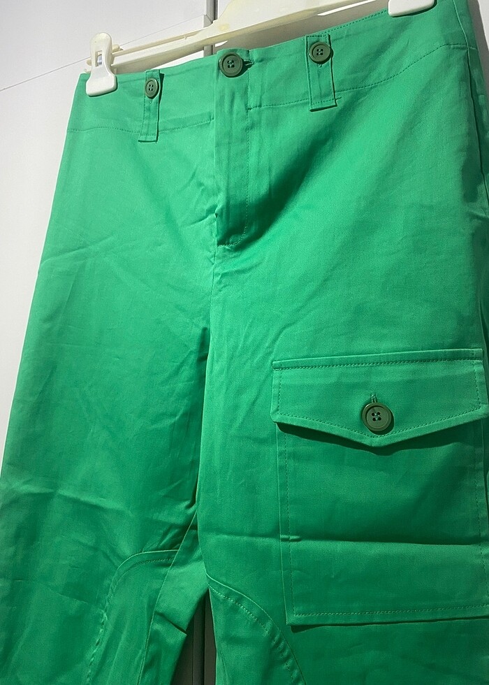 ADL yeşil kargo cepli pantolon - Görsel 2