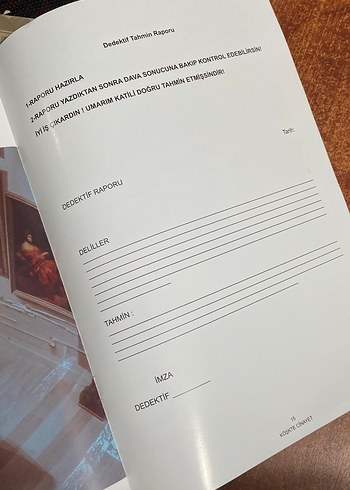Beden Renk Dedektif Oyunu Köşk'te Cinayet