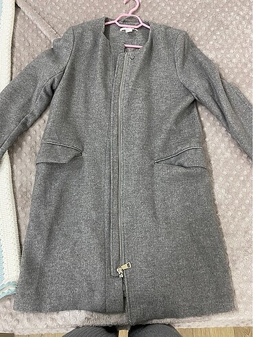 H&M Gri Kaşe Kaban