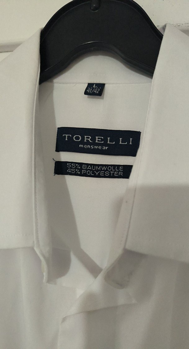 41/42 (L) Beden Beyaz Gömlek - Görsel 2