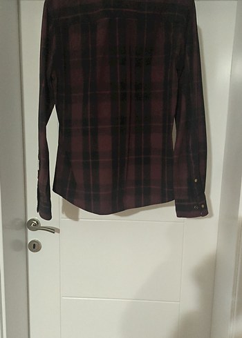 Esprit Bordo Düğmeli Erkek Gömlek - Görsel 3