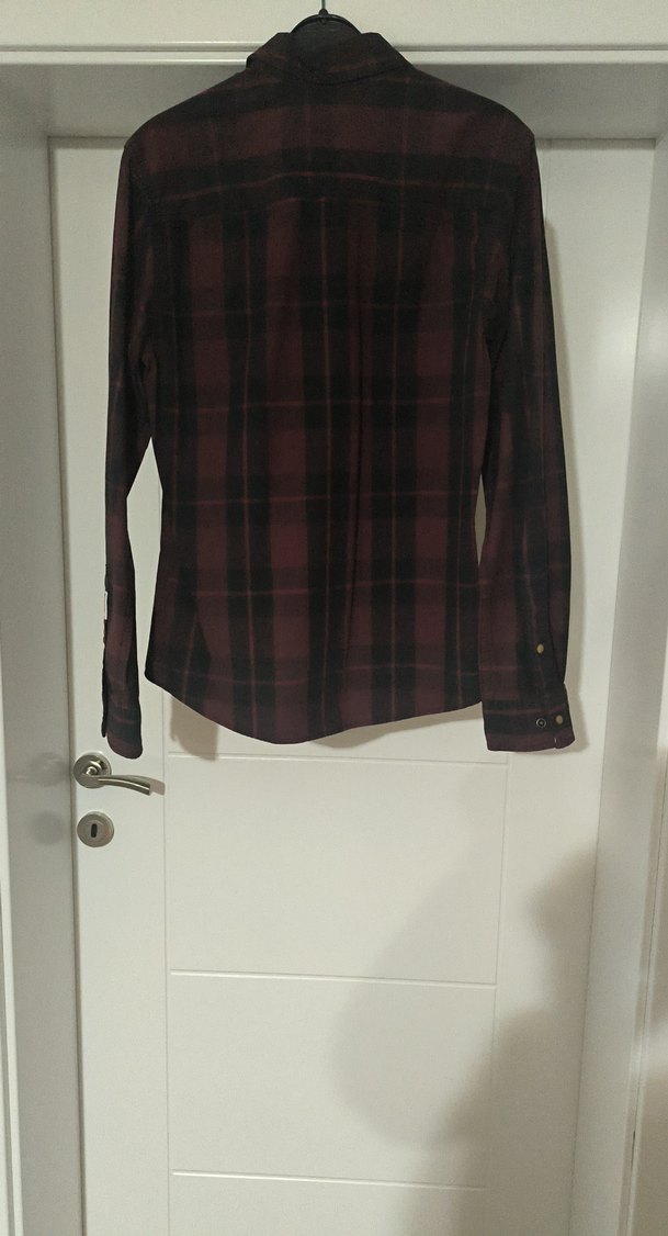 Esprit Bordo Düğmeli Erkek Gömlek - Görsel 3