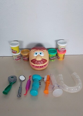 play doh çürük diş seti / oyuncak dişçi seti