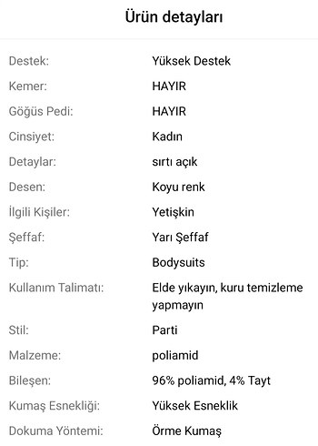 Kırmızı Dantel Detaylı sexy bodysuit - Görsel 4