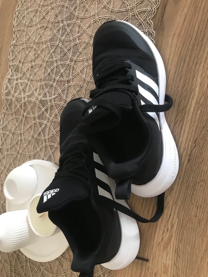 Kadın Siyah Beyaz Laced Spor Ayakkabı - Görsel 4