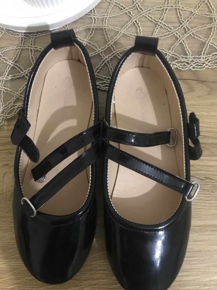 Kız Çocuk Siyah Kemerli Babet Ayakkabı - Görsel 2