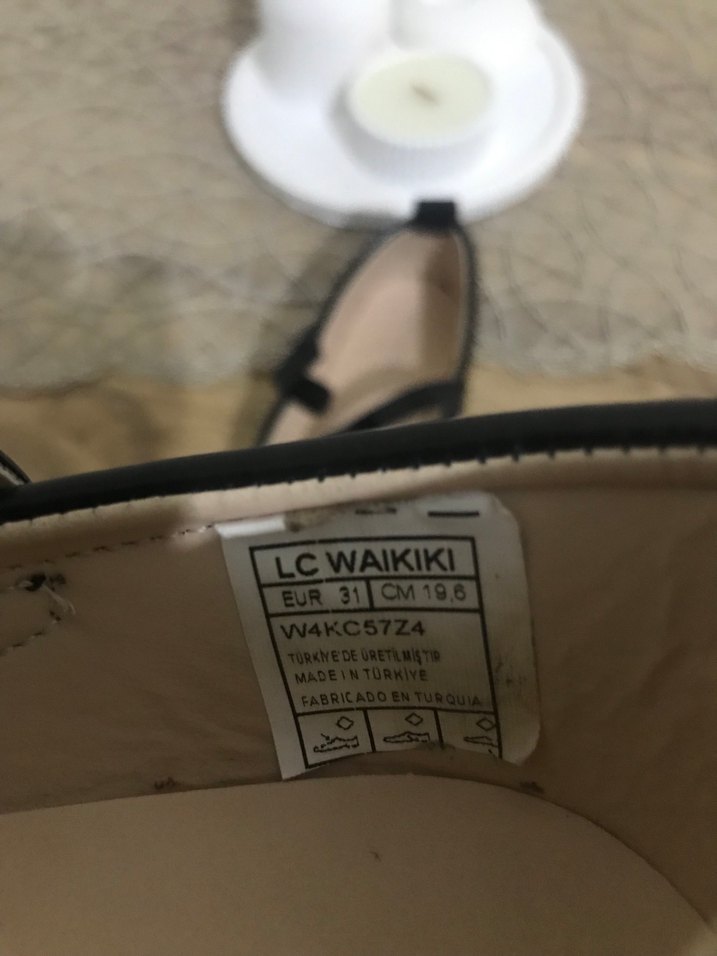 Kız Çocuk Siyah Kemerli Babet Ayakkabı - Görsel 3