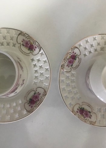 Pembe Gül Desenli  2 Li Fincan - Görsel 2