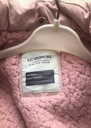 Kürklü Kapüşonlu Pembe Kız Çocuk Mont - Görsel 2