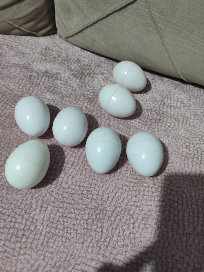 Beyaz Plastik Oyuncak Yumurtalar - Görsel 3