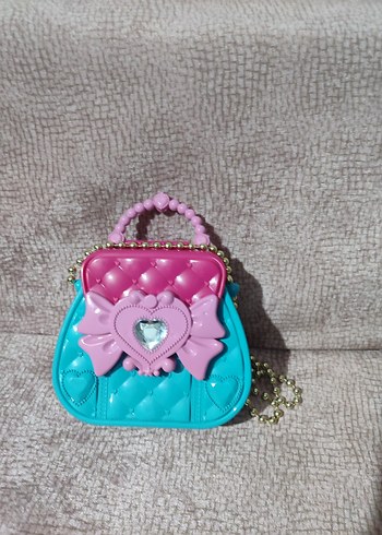 Renkli Kalp Desenli Kız Çanta - Görsel 2
