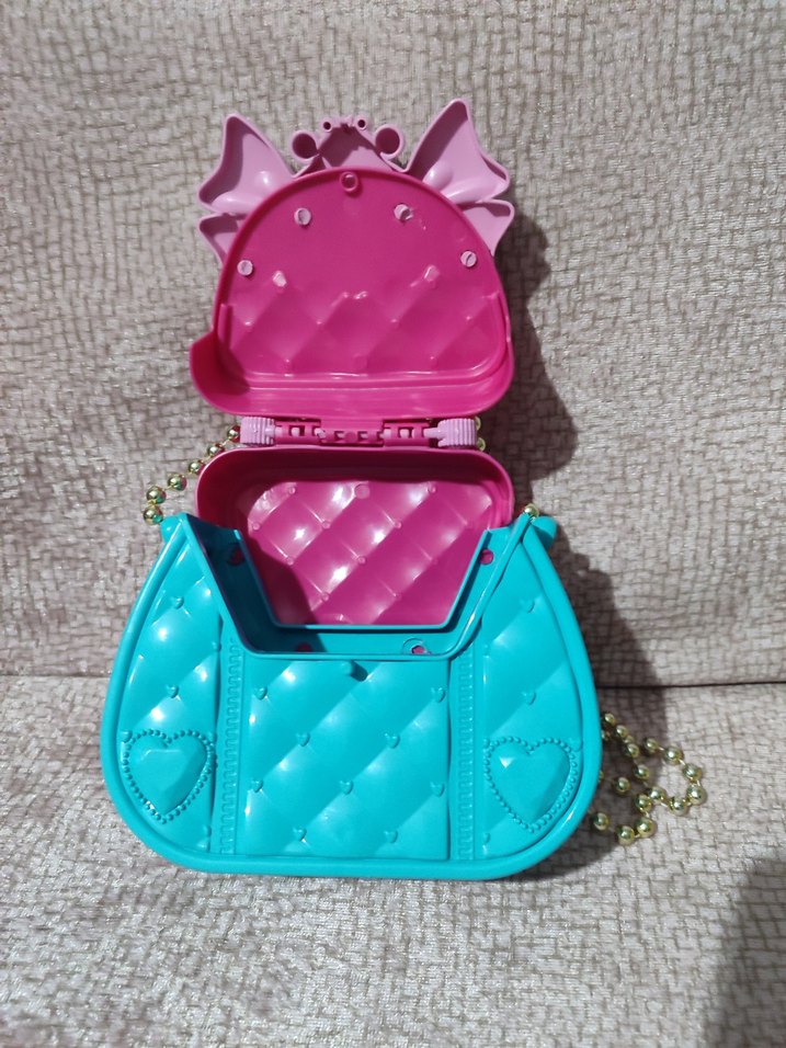 Renkli Kalp Desenli Kız Çanta - Görsel 3