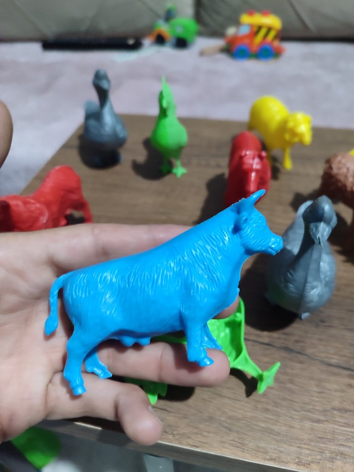 Renkli Plastik Hayvan Figürleri Seti - Görsel 3