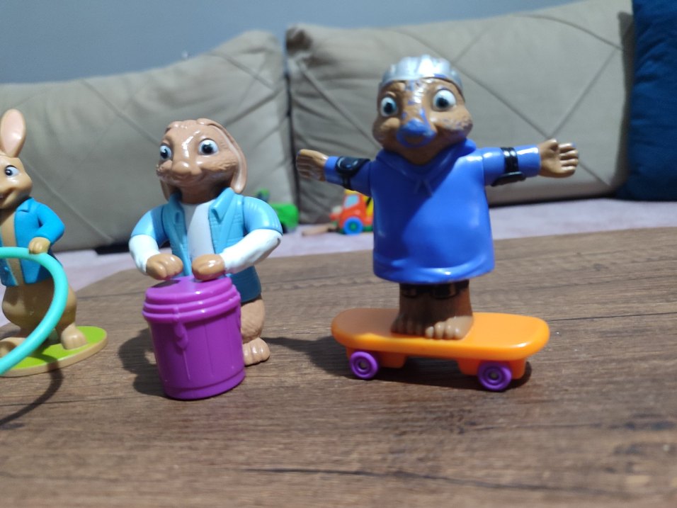 Renkli Mavi Tavşan Figürleri Seti - Görsel 2