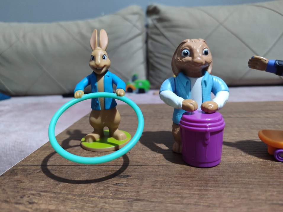 Renkli Mavi Tavşan Figürleri Seti - Görsel 3