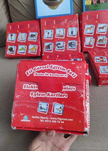 Kırmızı Eğitici Kartlar Seti - Görsel 3