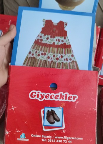 Kırmızı Eğitici Kartlar Seti - Görsel 6