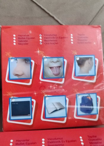 Kırmızı Eğitici Kartlar Seti - Görsel 5