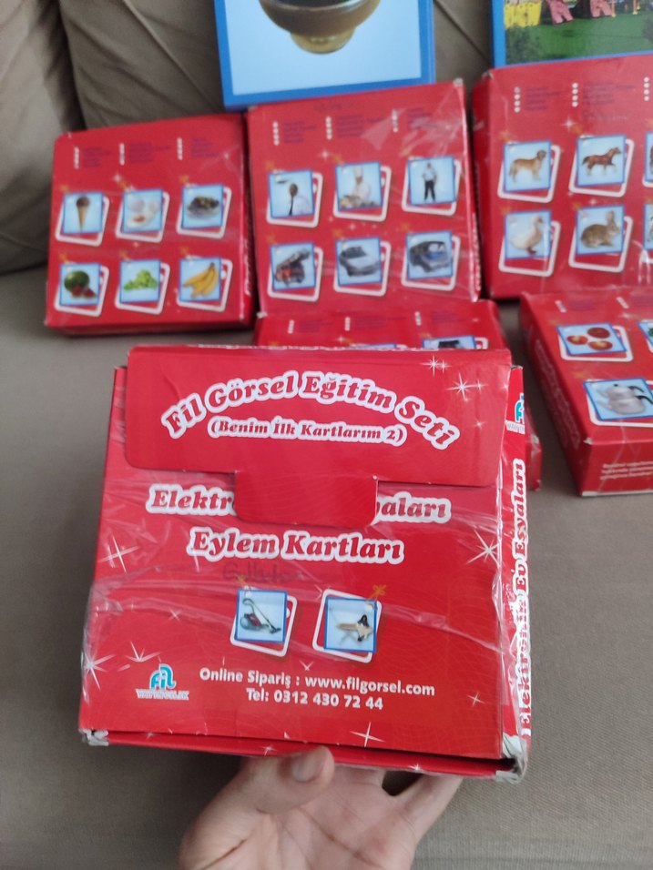 Kırmızı Eğitici Kartlar Seti - Görsel 3