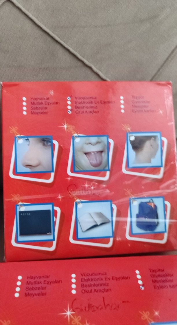 Kırmızı Eğitici Kartlar Seti - Görsel 5