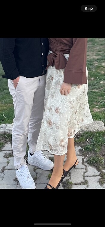 l Beden Astarlı tül etek işlemeli nakışlı