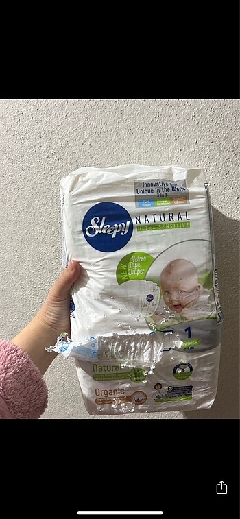 1 Beden: 2-5 kg Beden Sleepy bebek bezi