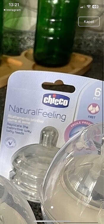 Chicco biberon başlığı 6 no