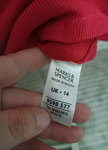 m Beden kırmızı Renk Marks&Spencer bluz 