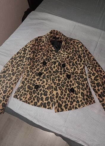 Koton marka leoparlı blazer ceket 
