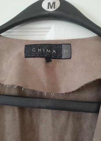 Bej Süet Salaş Midi  Ceketi - Görsel 3