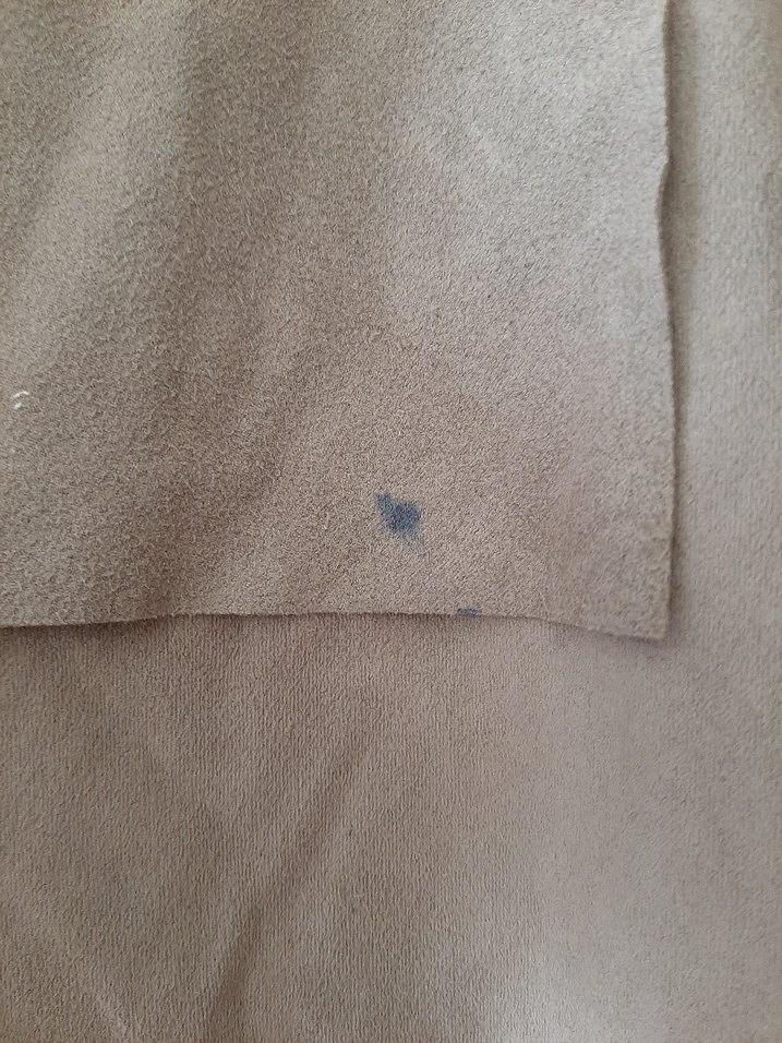 Bej Süet Salaş Midi  Ceketi - Görsel 5