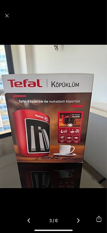 Tefal köpüklüm kahve makinası