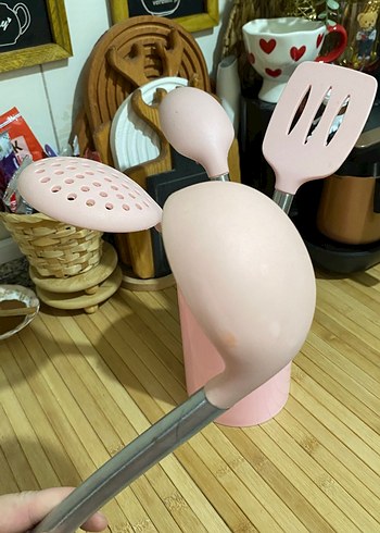 Pastel Pembe Mutfak Gereçleri Seti - Görsel 3