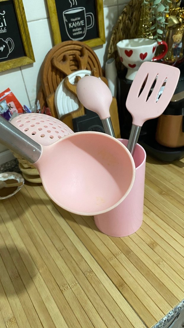 Pastel Pembe Mutfak Gereçleri Seti - Görsel 2