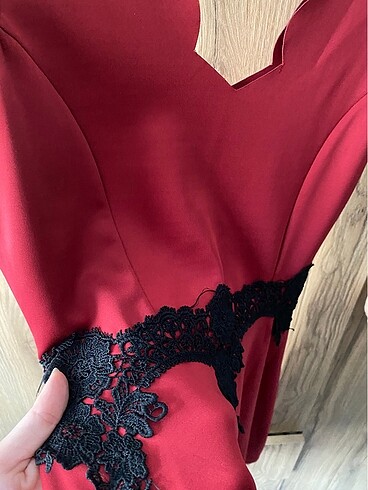 42 Beden Bordo mini elbise