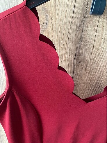 42 Beden bordo Renk Bordo mini elbise