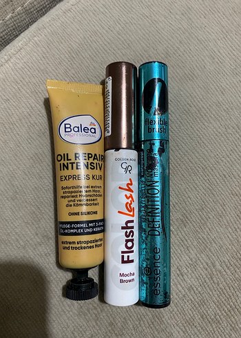 Balea Yağ Onarıcı Golden Rose FlashLash Maskara veEssence