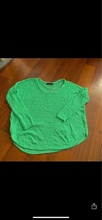 Zara Zara yeşil triko kazak