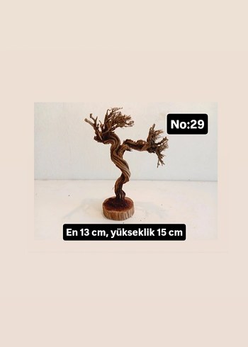 Koyu Kahverengi Ahşap Figürin