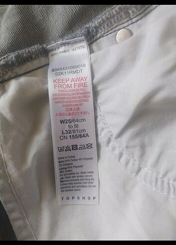 xs Beden Topshop Tokali Pantolon