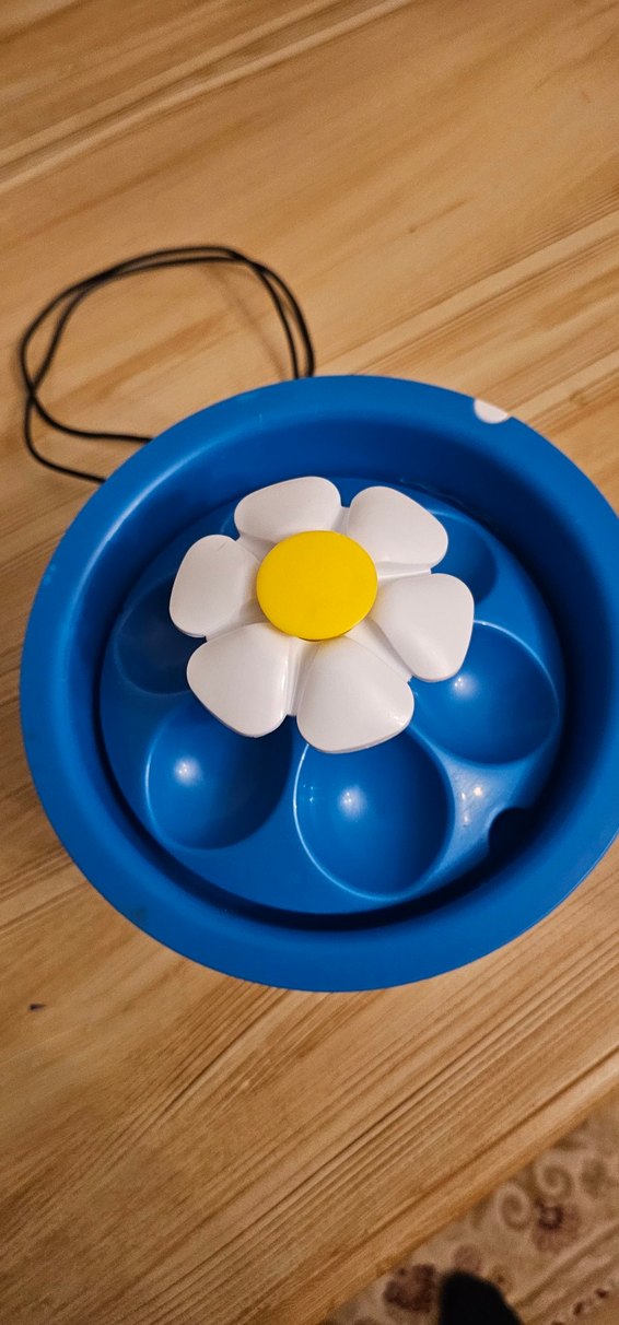 Mavi Çiçekli kedi sebili - Görsel 3