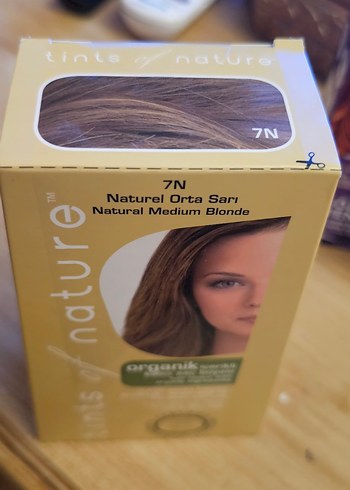 Organik 7N Naturel Orta Sarı Saç Boyası