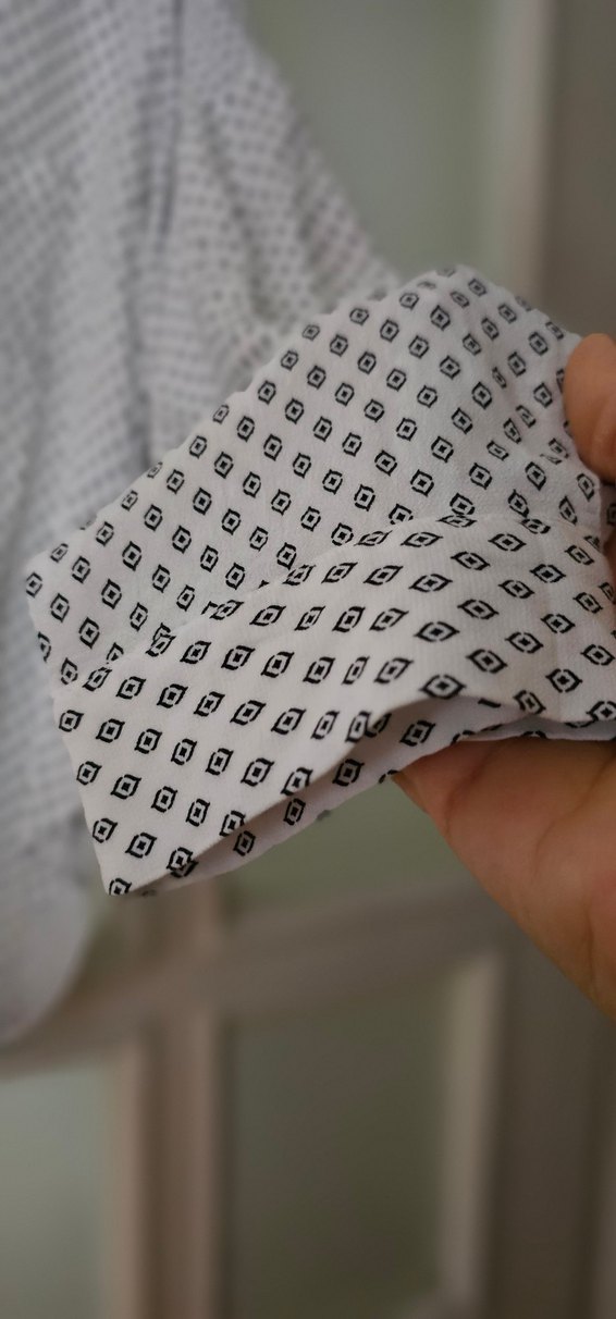 Düğmeli Beyaz Desenli Zara Gömlek - Görsel 3