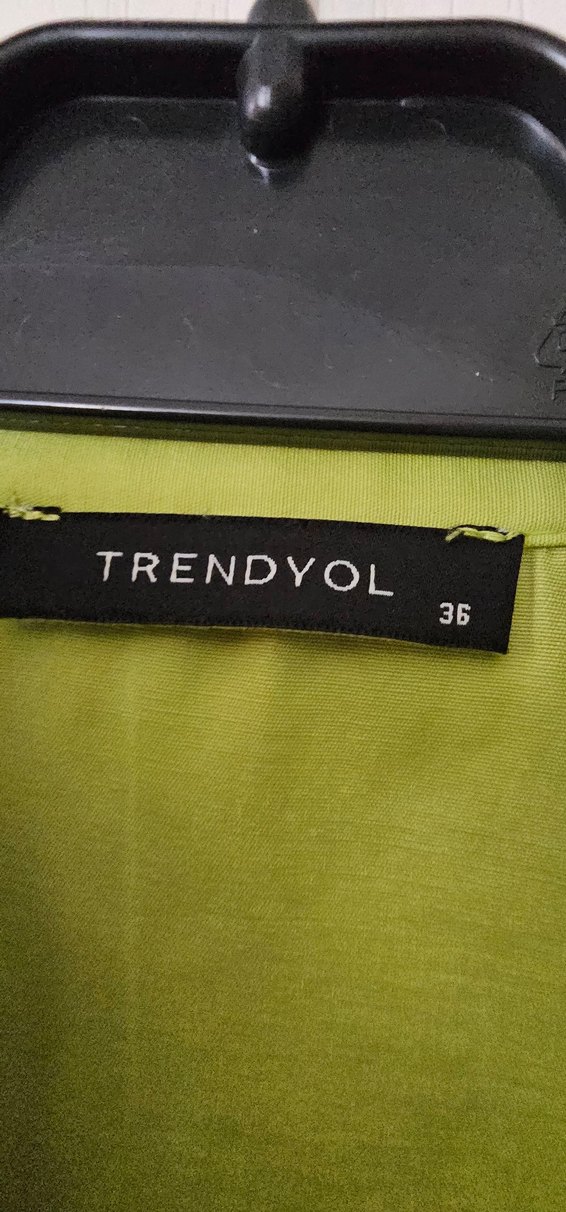 Düğmeli Yeşil  Gömlek - Görsel 4