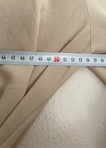 Bej Uzun Kadın Elbise - Görsel 5