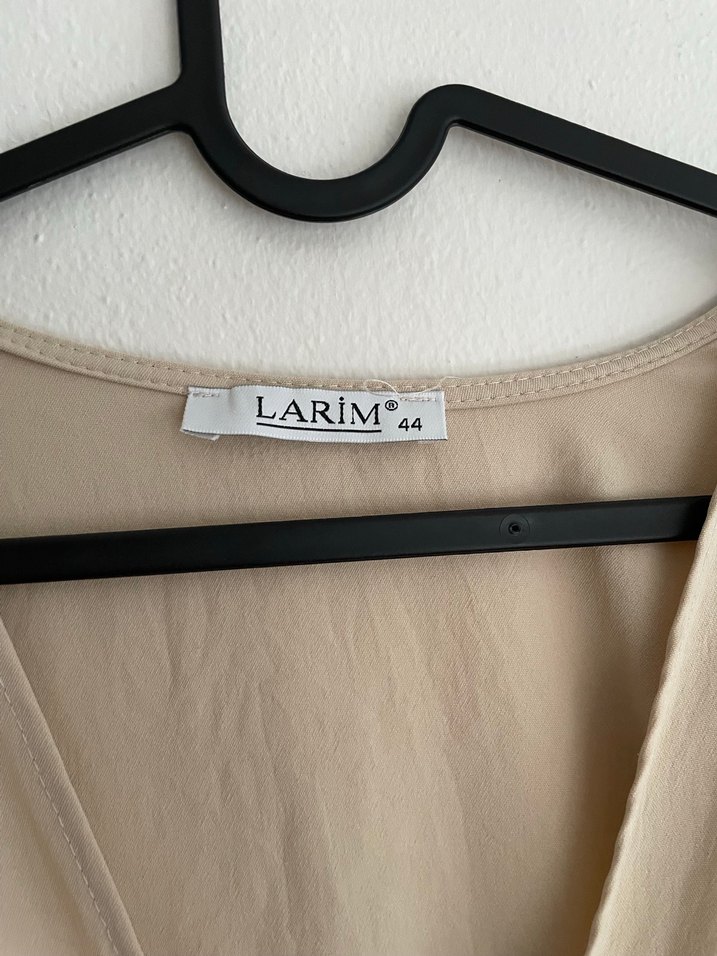 Bej Uzun  Kadın Elbise - Görsel 4