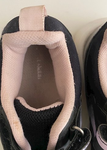 Kız Çocuk Siyah Cırtlı Spor Ayakkabı - Görsel 5