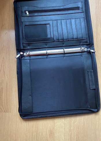 Siyah Fermuarlı Erkek Evrak Çantası - Görsel 3