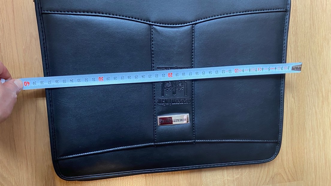 Siyah Fermuarlı Erkek Evrak Çantası - Görsel 4