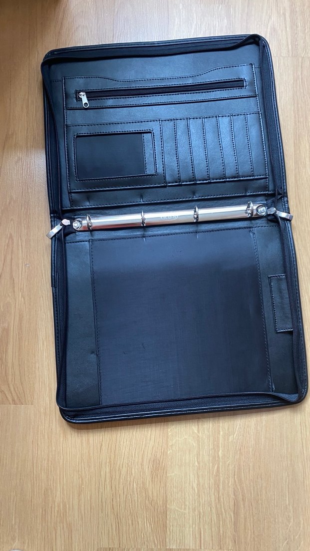 Siyah Fermuarlı Erkek Evrak Çantası - Görsel 3